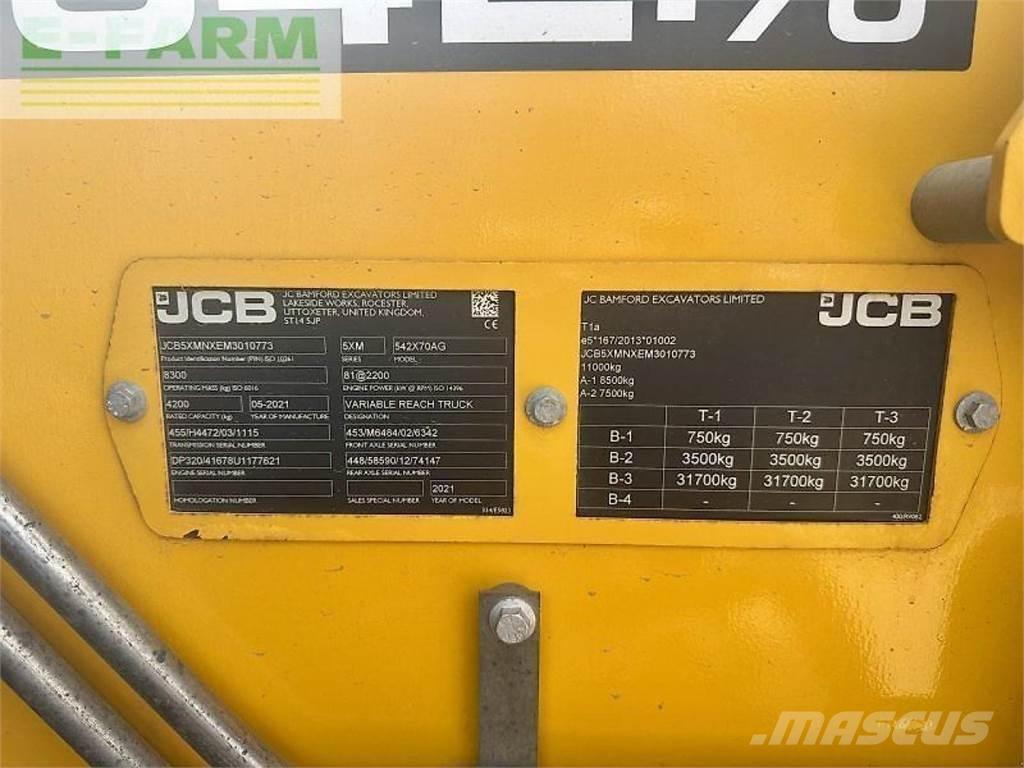 JCB 542-70 Telehandlers for Agriculture
