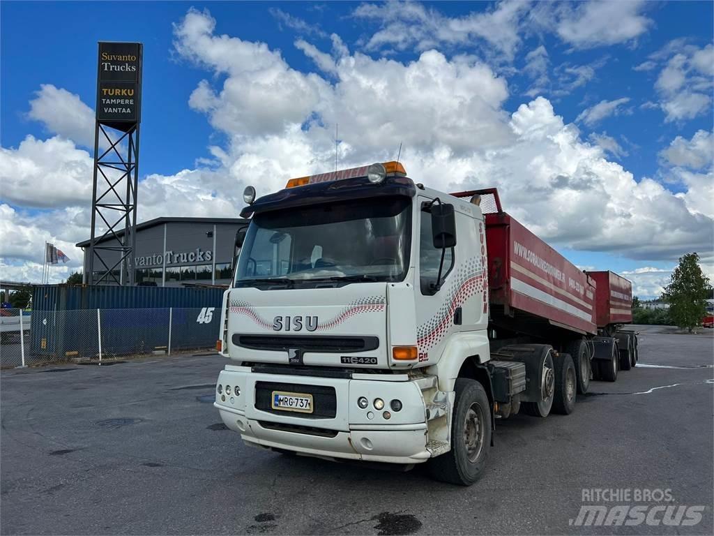 Sisu E11M-420 8X4 Dump Trucks