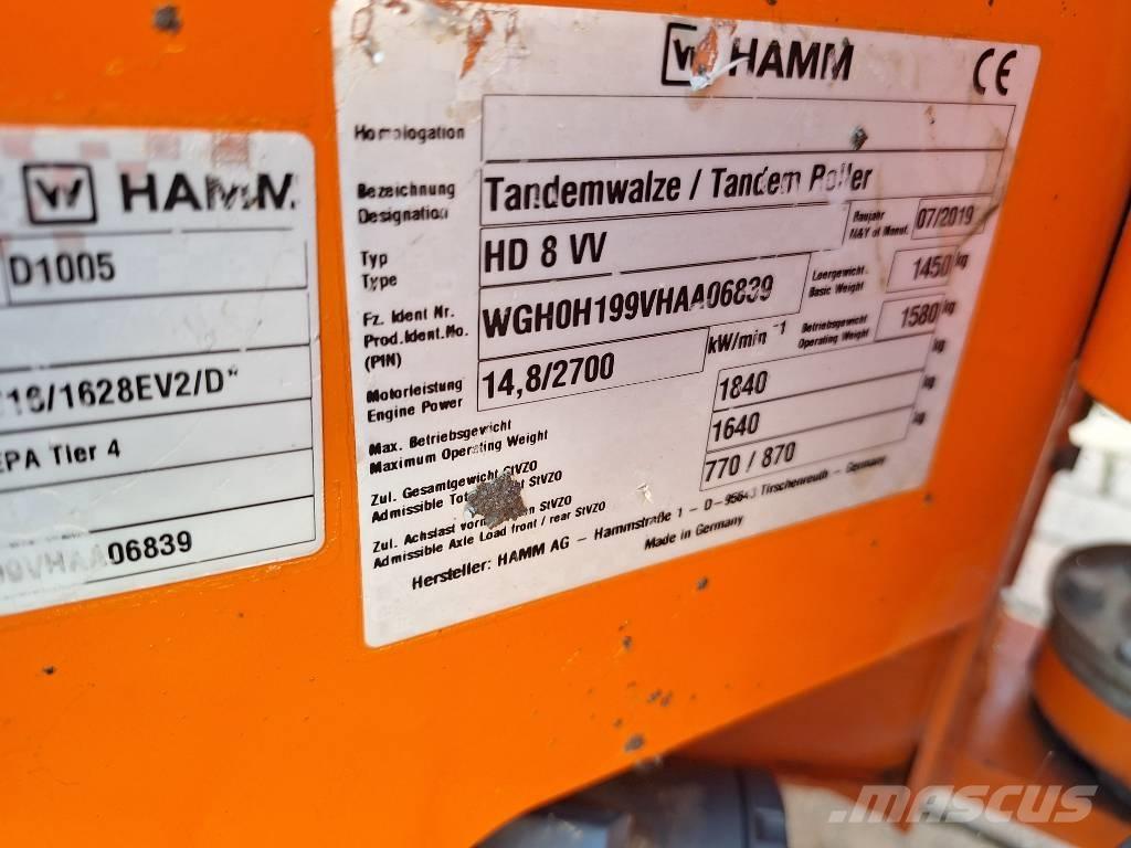 Hamm HD 8 VV Twin drum rollers
