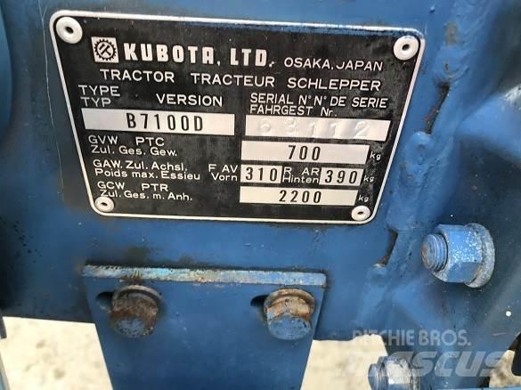 Kubota B7100D Backhoe Loaders