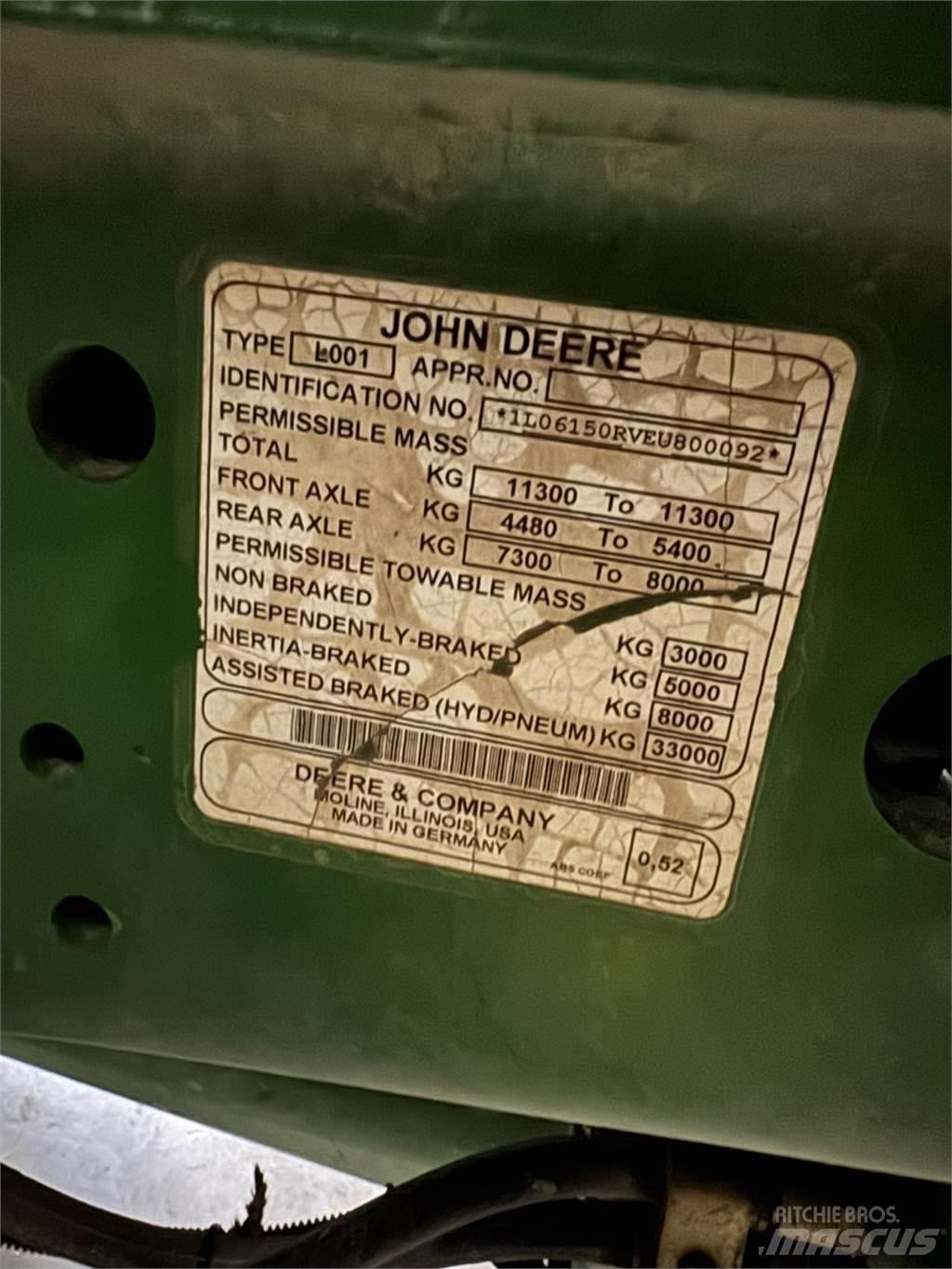 John Deere 6150R Tractors