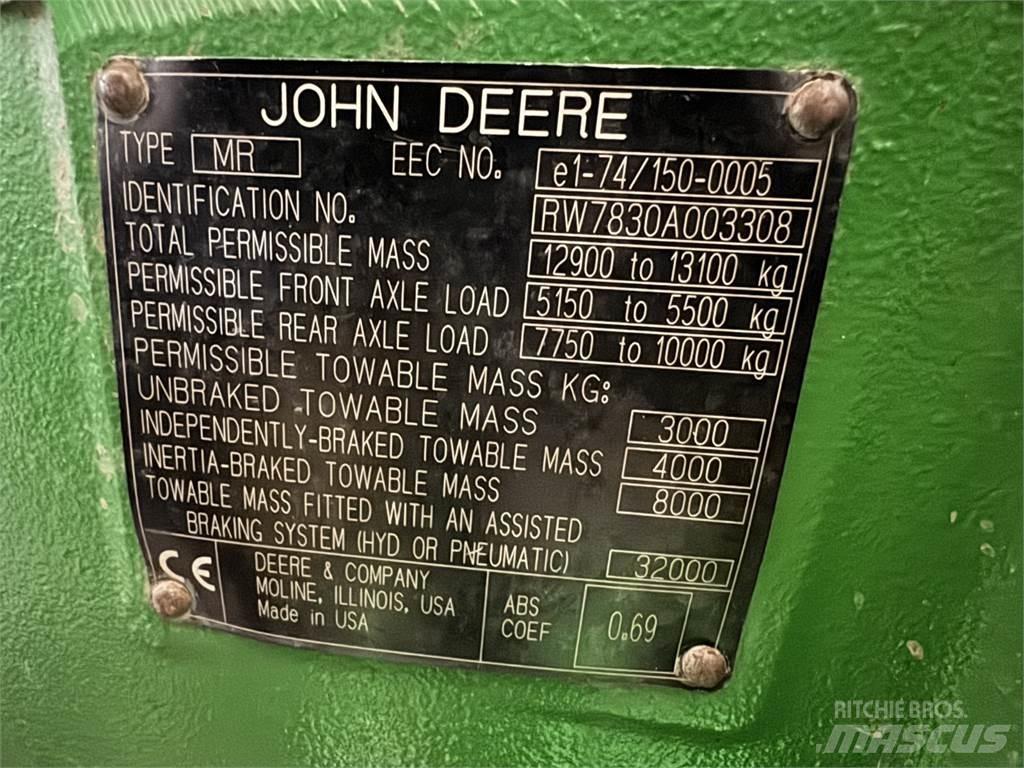 John Deere 7830 Tractors