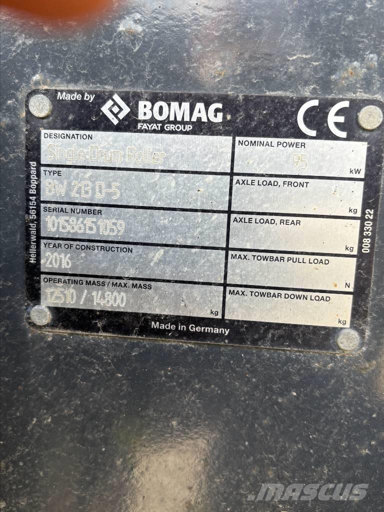 Bomag BW213D-5 Single drum rollers