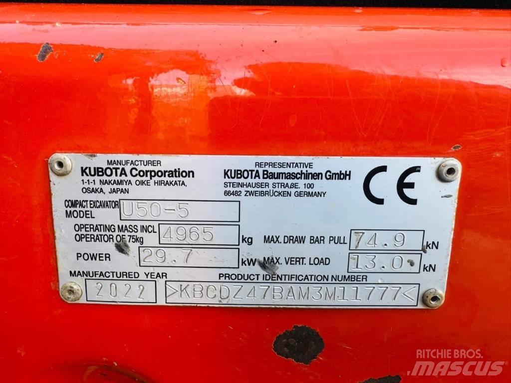 Kubota U50-5 Mini Excavators <7t (Mini Diggers)