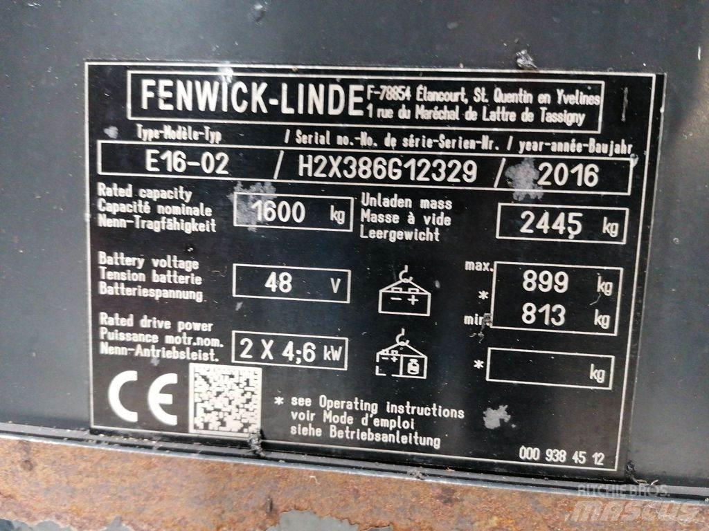 Linde E16-02 Electric Forklifts