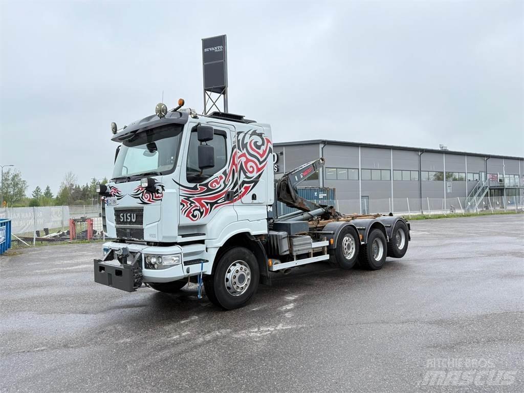 Sisu R500 E13M 8x4 Hook lift trucks