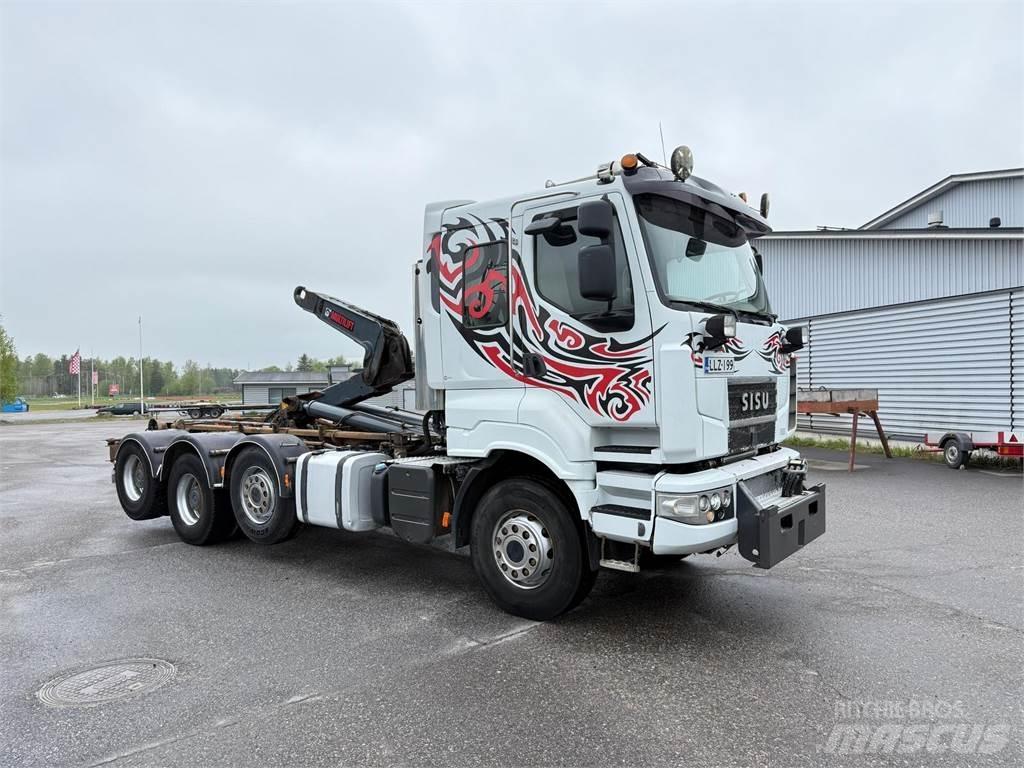 Sisu R500 E13M 8x4 Hook lift trucks