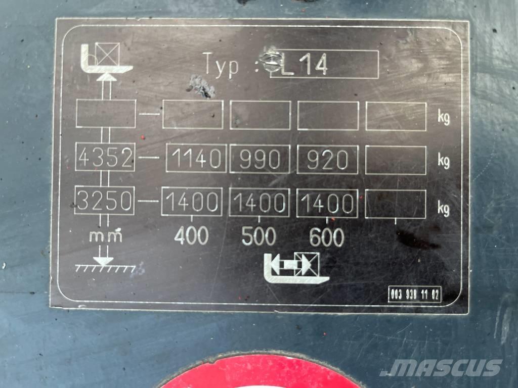 Linde L 14 V-3816 Self Propelled Stackers