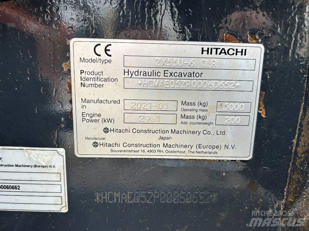 Hitachi ZX55U-6 Mini Excavators <7t (Mini Diggers)