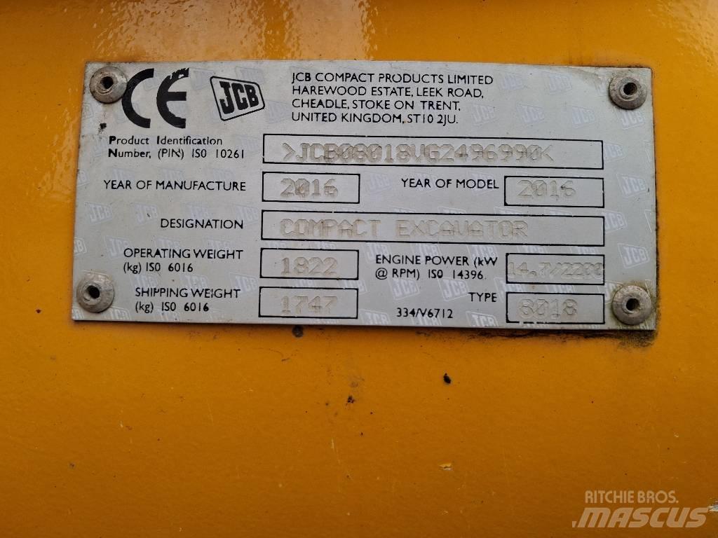 JCB 8018 CTS Mini Excavators <7t (Mini Diggers)