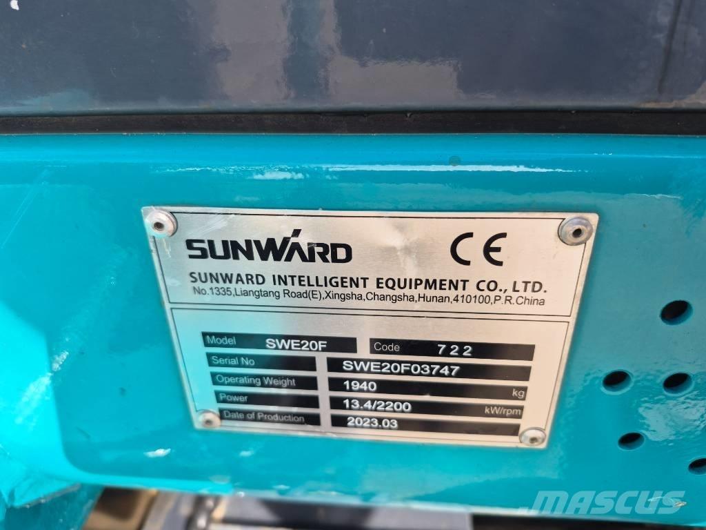 Sunward SWE 20 F Mini Excavators <7t (Mini Diggers)