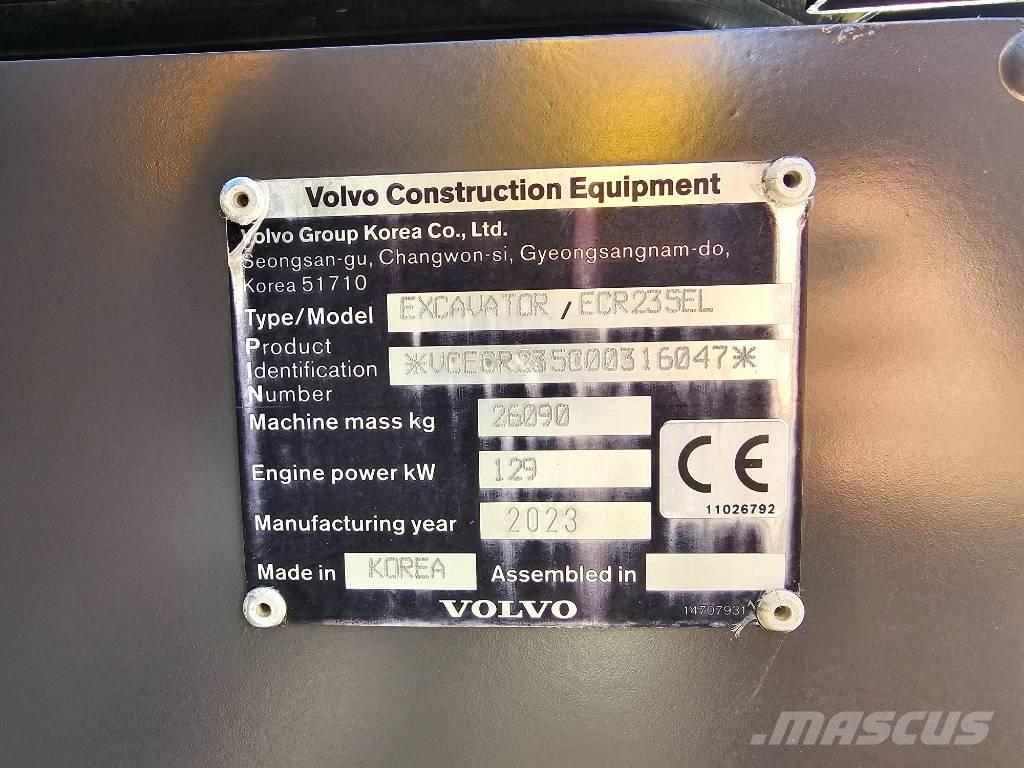 Volvo ECR235EL Crawler Excavators