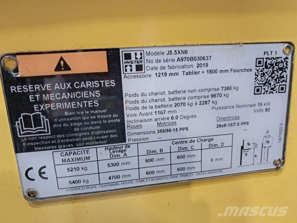 Hyster J5.5XN6 Electric Forklifts