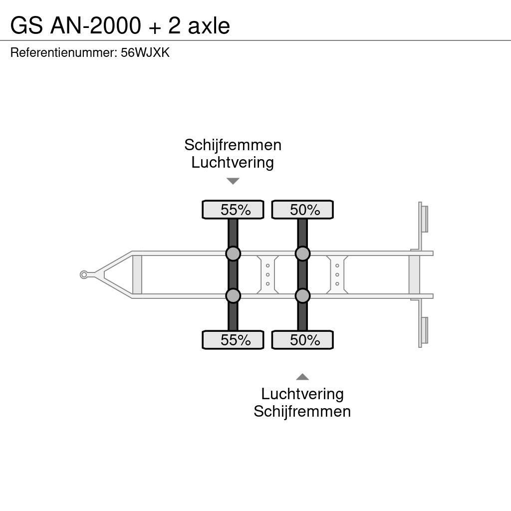 GS AN-2000 + 2 axle Flatbed Trailers