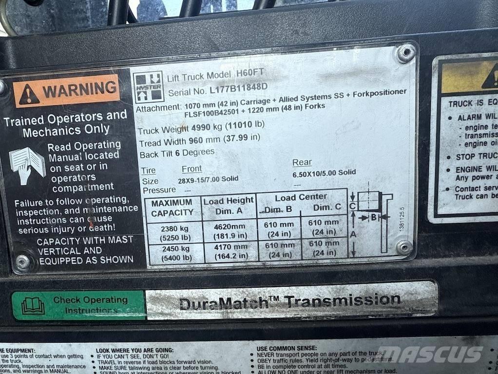 Hyster H 60 FT Misc Forklifts