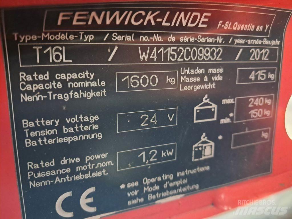 Linde T16L Low lifter