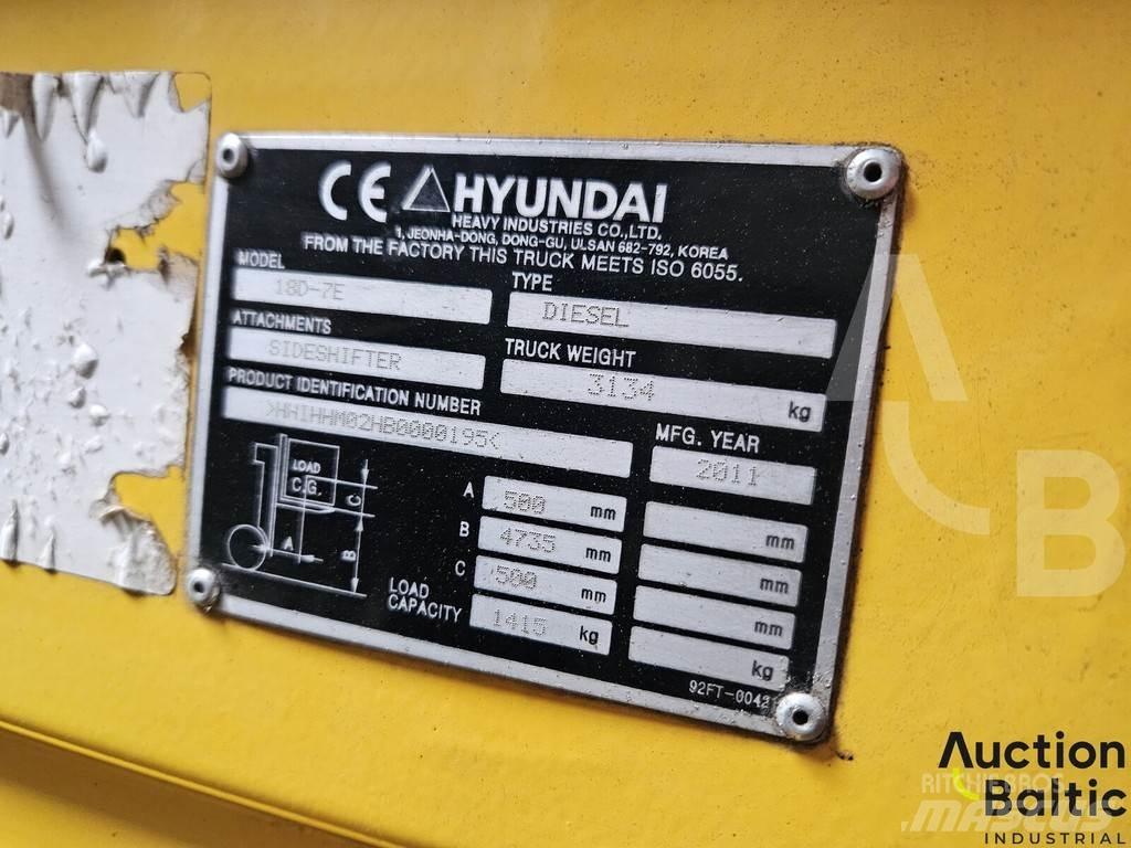 Hyundai 18D-7E Diesel Forklifts