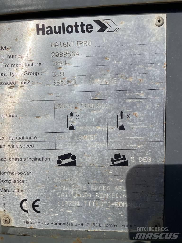 Haulotte HA16RTJ PRO Compact self-propelled boom lifts