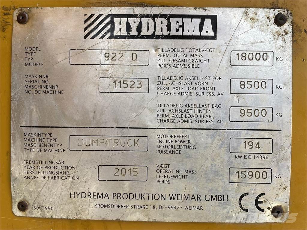 Hydrema 922D Site Dumpers