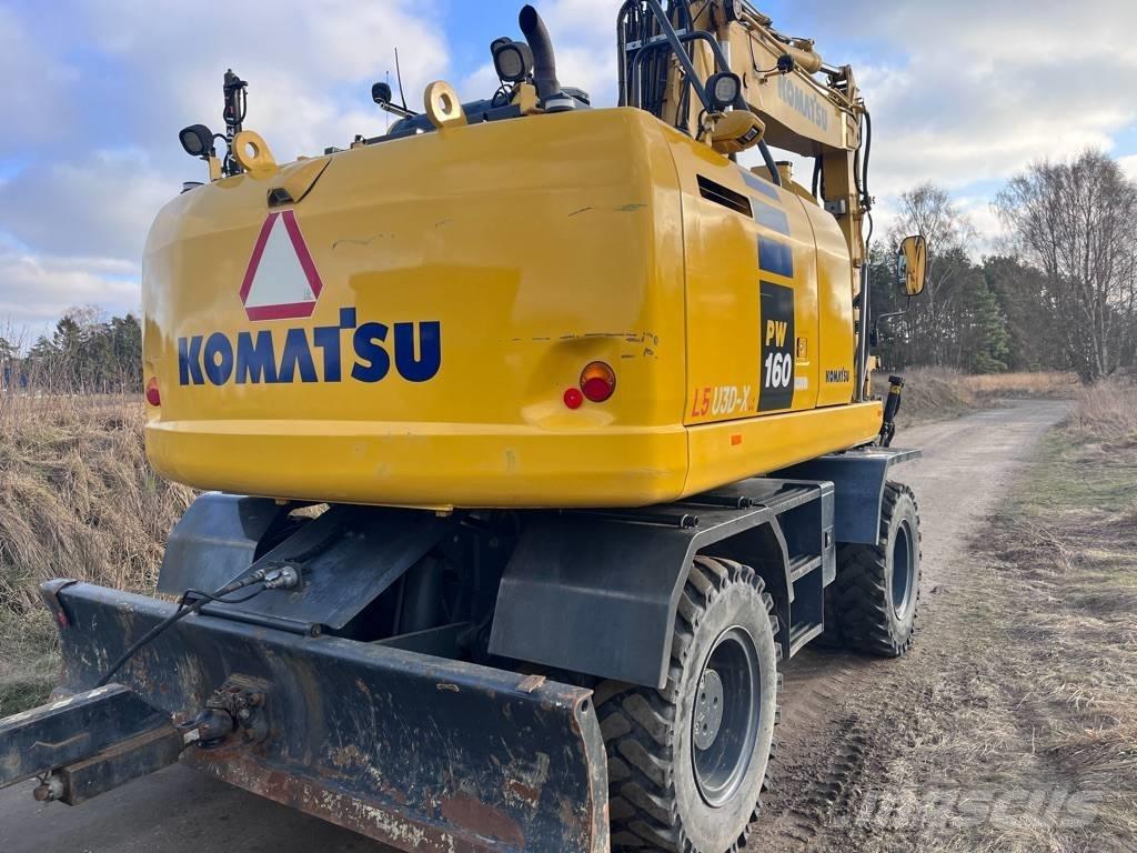 Komatsu PW 160 Wheeled Excavators