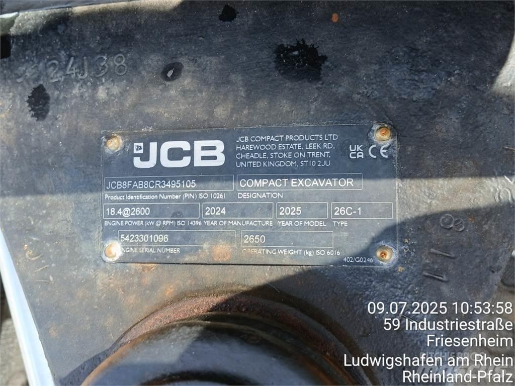 JCB 26C-1 Mini Excavators <7t (Mini Diggers)