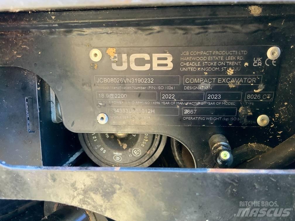 JCB 8026 CTS Mini Excavators <7t (Mini Diggers)