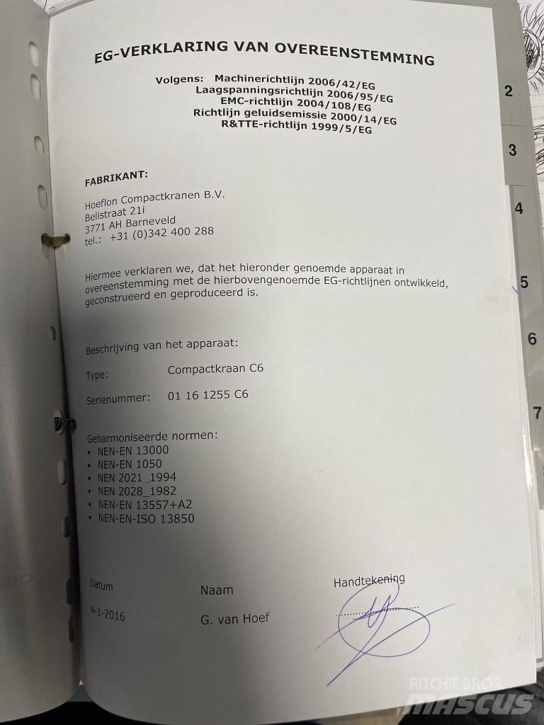 Hoeflon C 6 SOLD Mini cranes