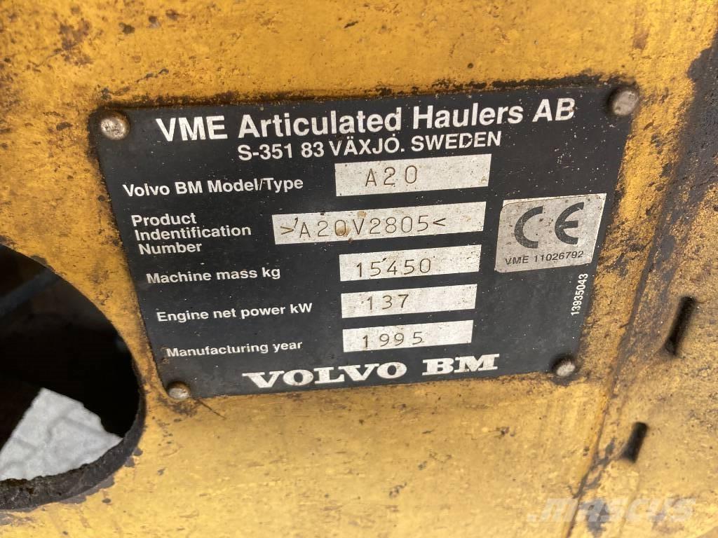 Volvo A 20 6x6 Articulated Dump Trucks (ADTs)