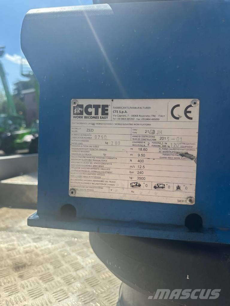 CTE ZED 21.2 JH Truck Mounted Aerial Platforms