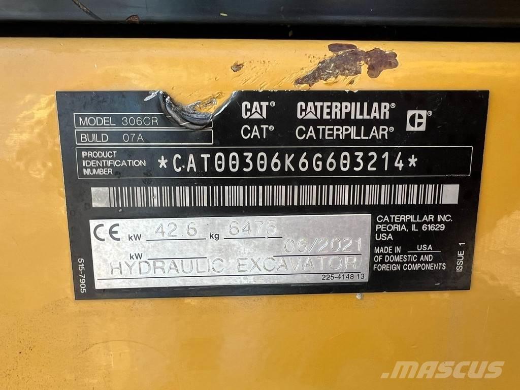 CAT 306CR Mini Excavators <7t (Mini Diggers)