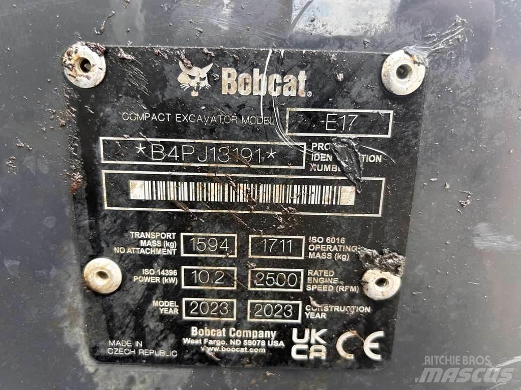 Bobcat E17 Mini Excavators <7t (Mini Diggers)