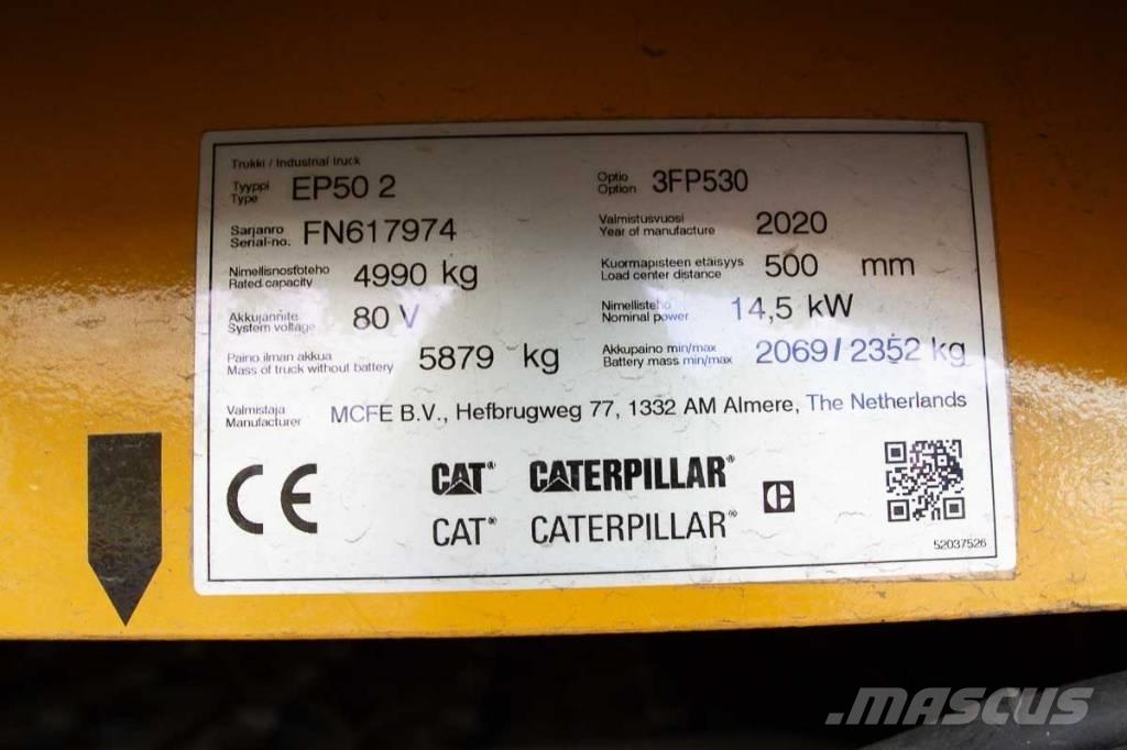 CAT EP 50 Electric Forklifts