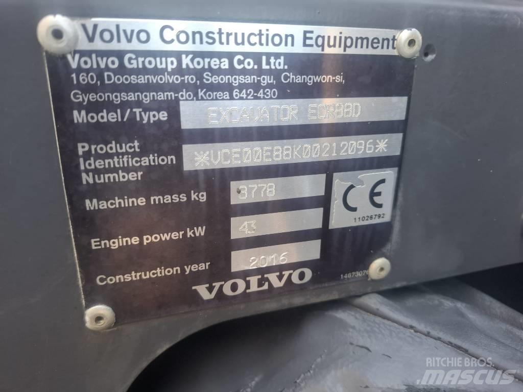 Volvo ECR 88 D Mini excavators  7t - 12t