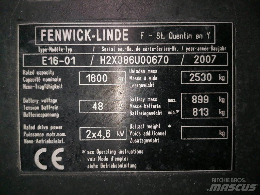 Linde E16-01 Electric Forklifts