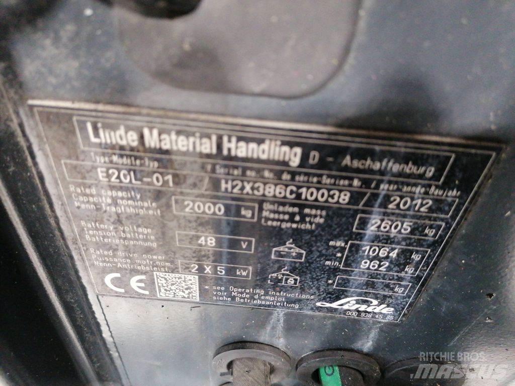 Linde E20L-01 Electric Forklifts
