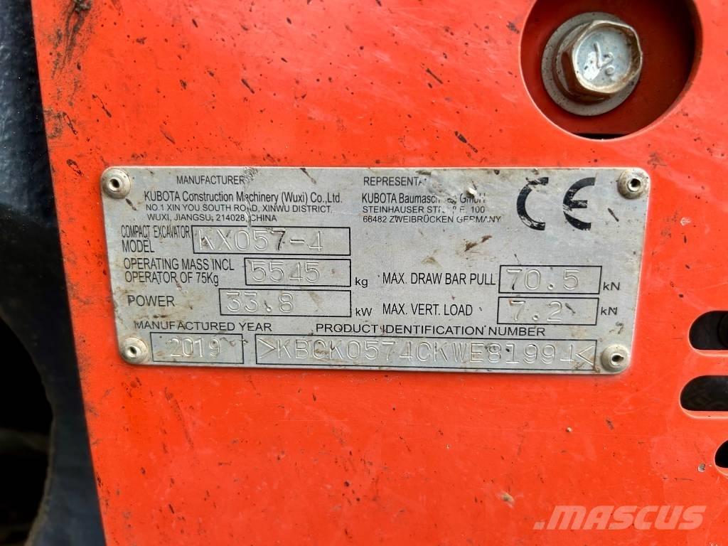 Kubota KX 057-4 Mini Excavators <7t (Mini Diggers)