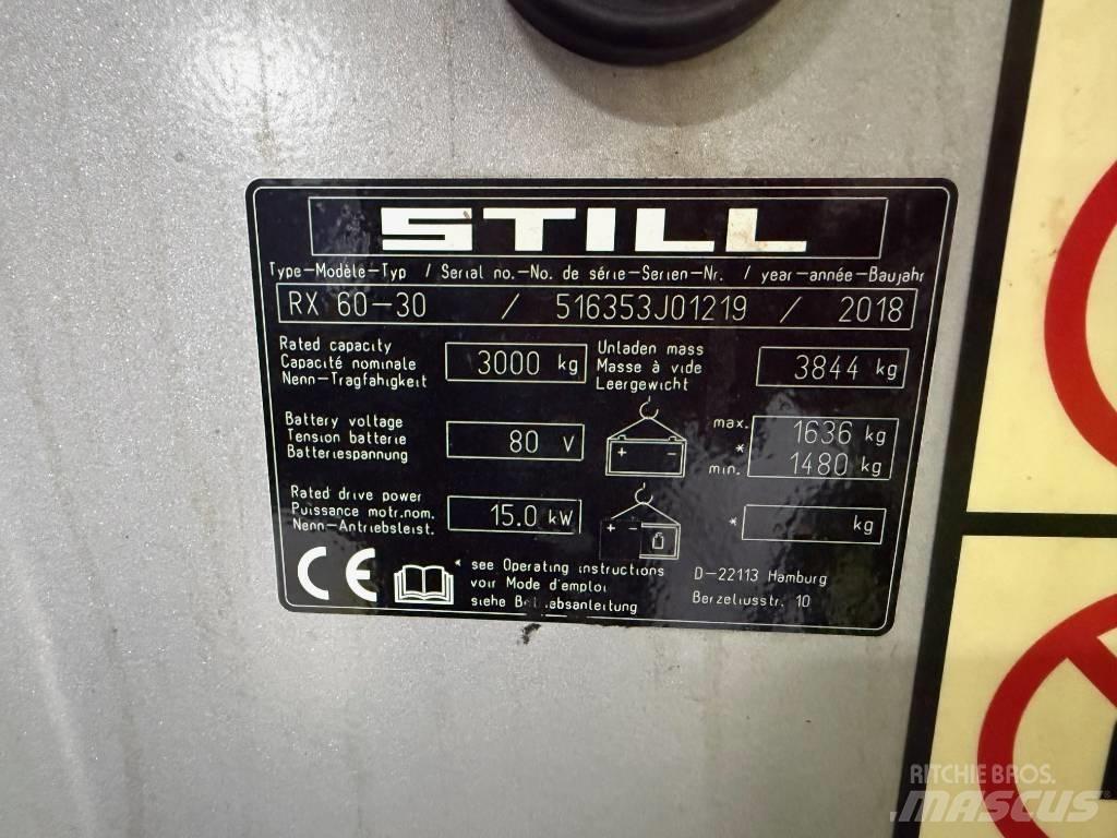 Still RX 60-30 Electric Forklifts