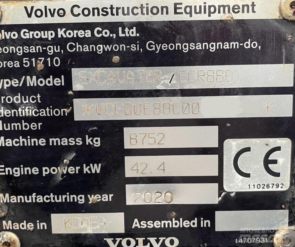 Volvo ECR 88 D Pro Mini excavators  7t - 12t