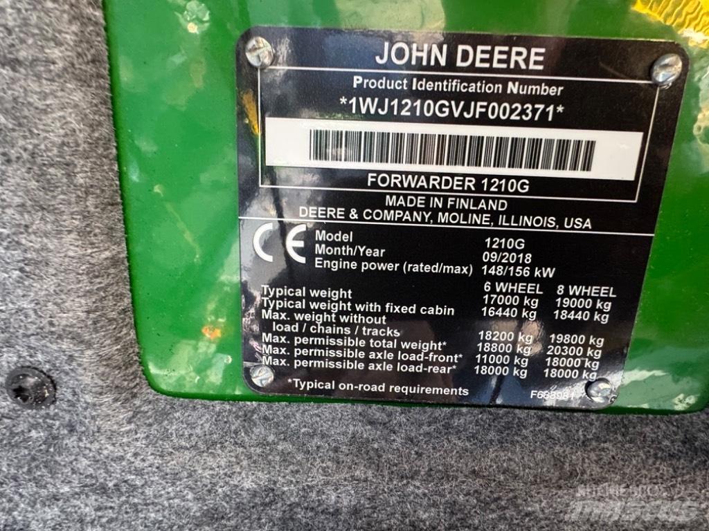John Deere 1210 G Forwarders