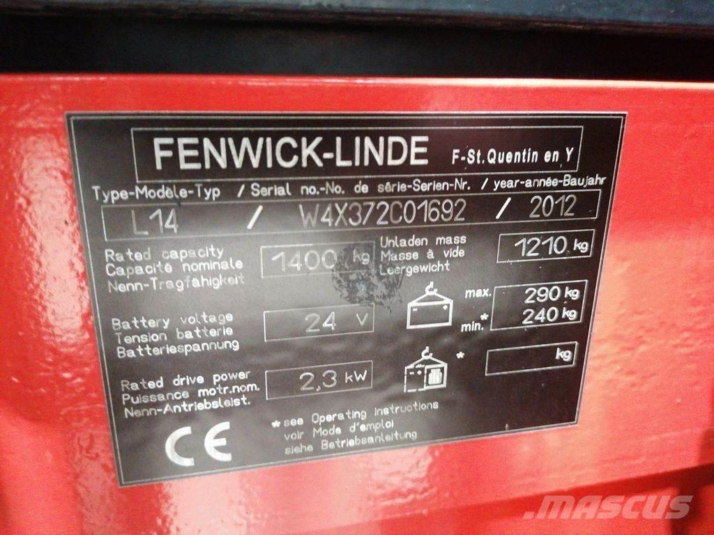 Linde L14 Pedestrian stacker
