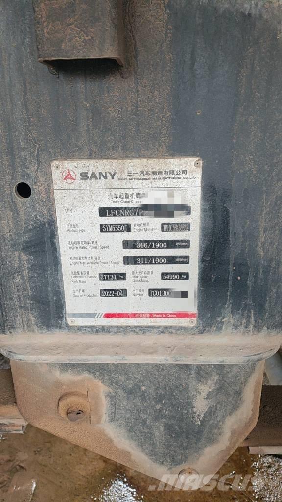 Sany STC1300C8 Mobile and all terrain cranes