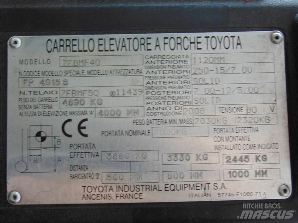 Toyota 7FBMF40 Electric Forklifts