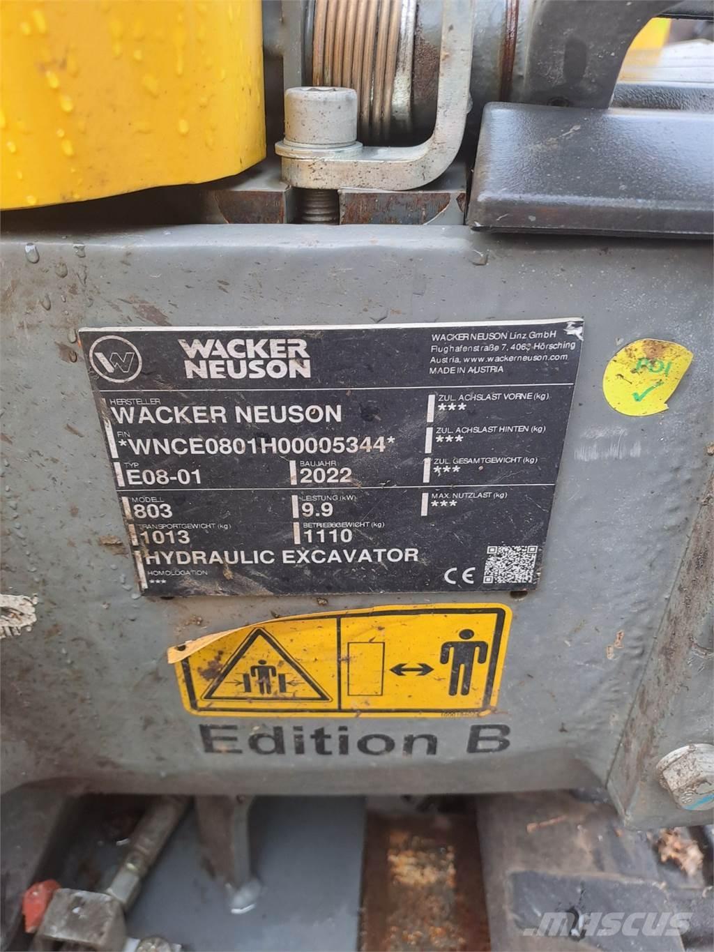 Wacker Neuson 803 Crawler Excavators