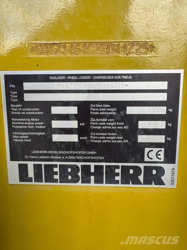 Liebherr 580 Wheel Loaders