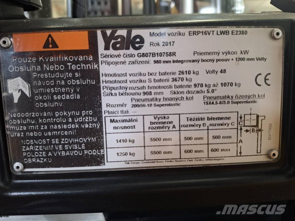 Yale ERP 16 VT Electric Forklifts