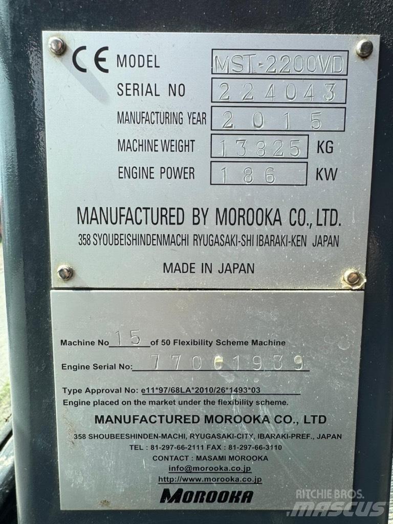 Morooka MST 2200 V D Tracked Dumpers