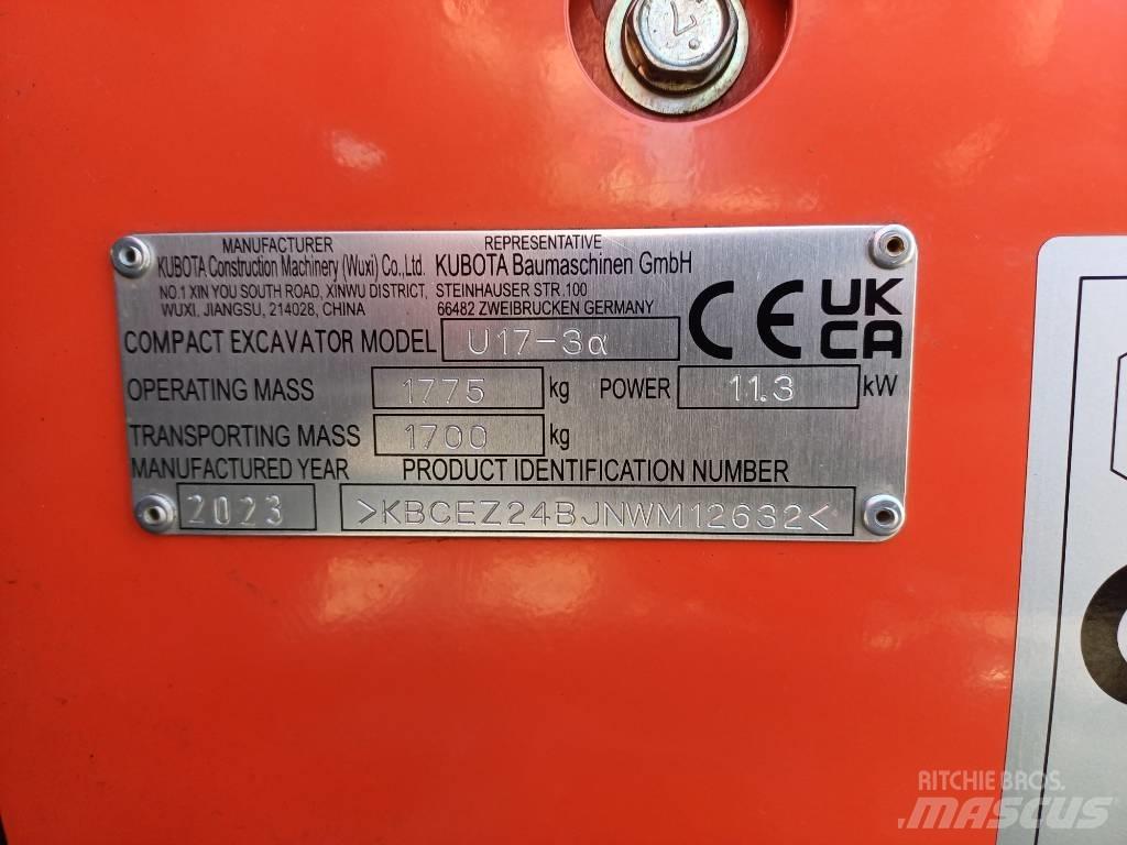 Kubota U 17-3 Mini Excavators <7t (Mini Diggers)