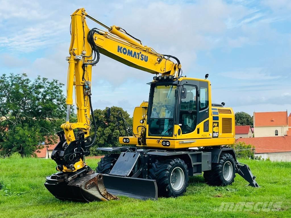 Komatsu PW 160 - 10 Wheeled Excavators