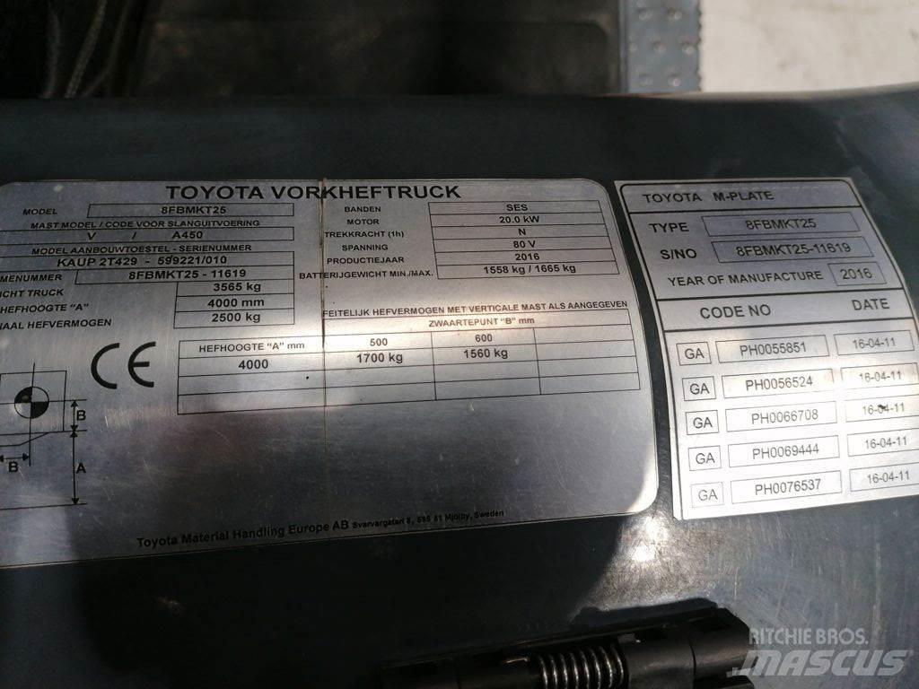 Toyota 8FBMKT25 Electric Forklifts