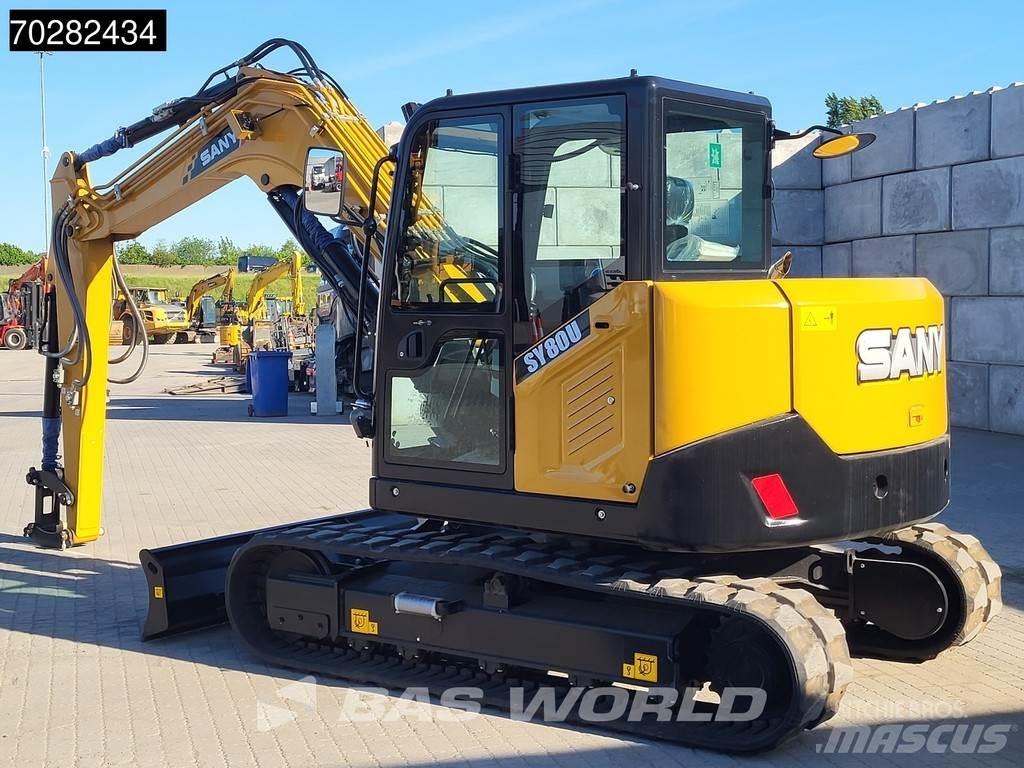 Sany SY80 U A/C Mini Excavators <7t (Mini Diggers)